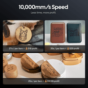 LaserPecker LP5 Dual Laser Engraver, 20W Fiber & Diode Machine with 0.0027mm Precision for Metal, Wood and Jewelry, 3D Grayscale and Color Engraving
