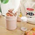 thumbnail image 5 of 1.32 Gallon PlasticDesktop mini can,mini garbage can,Tiny Desktop Waste Garbage Bin for Home, Office, Kitchen, Vanity Tabletop, Bedroom, Bathroom ,garbage bin(Pink+Grey+White), 5 of 6