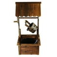 thumbnail image 6 of Kozy Life Outdoor Wishing Well Water Fountain with Pump, Garden Wooden Fountain, 6 of 9