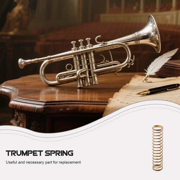 FUEENIRVA Trumpet Valve Springs Brass Replacement 3 Pieces 1.5x0.4in for Trumpet Players Accessories