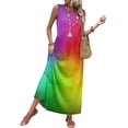thumbnail image 2 of Women's Summer Maxi Dress 2026 Sleeveless Tie Dye Casual Loose Long Beach Sundress Travel Vacation Outfits, 2 of 7