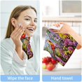 thumbnail image 7 of Coolnut Red Bird Flower Washcloths, Soft and Absorbent Cotton Towel, 2 Pack 12 X 12 Inches Premium Quick Dry Face Towel Wash cloth, 7 of 7