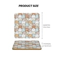 thumbnail image 5 of Xecao Lovely Bear for MDF Cork Coaster 4 Pcs,Drink Coasters,Suit for House Warming Gifts New Home ,Coffee Table Decor-Square, 5 of 7