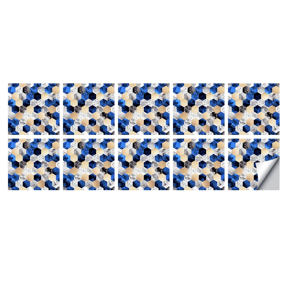 Tile Stickers Decals Wall Mosaic Peel Stick Backsplash Kitchen Sticker