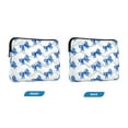 thumbnail image 2 of Quilted Laptop Sleeve for 13-16 Inch Laptops Protective Laptop Case Cover Lightweight Travel & Office Essentials Blue Bows Pattern, 2 of 8