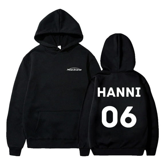 Kpop New Jeans Merch Hoodie NewJeans Hanni 06 Long Sleeve Streetwear Men Women Hooded Sweatshirt