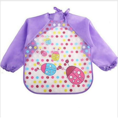 

CHUANK Baby Bibs Waterproof Child Eating Clothes Children s Long Sleeves Feeding Smock Bib Baby Apron Bandana Bebes Bibs