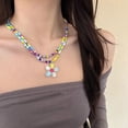 thumbnail image 4 of LYMAYTER Collier Pendentif Léger Ensemble de Colliers pour Femmes - Empilable, Perles Colorées, Style Bohème, 4 of 6