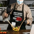 thumbnail image 2 of Don''t Worry I Can Do This I Watchen a YOU TUBE Video, Funny Chef Apron,Funny Apron cooking for Men & Women with 2 Tool Pockets,Adjustable Straps,Waterproof and OilProof,Gift For Chef, 2 of 4