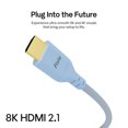 thumbnail image 2 of Cable HDMI Pixio Blue 8K HDMI 2.1 Ultra certificado 1,8 m, 2 of 7