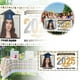 thumbnail image 1 of Banderín de graduación personalizado para la promoción de 2025 Fotos Nombres Texto Banderín de felicitación Decoraciones y suministros personalizados para fiestas de graduación, 1 of 2