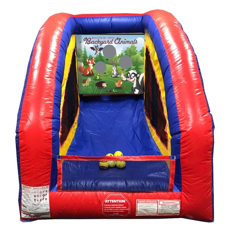 Pogo UltraLite Commercial Inflatable Air Frame Game, Backyard Animals