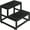 Black, variant on 2-Tier Heavy Duty Wooden Stepping Stool | Multifunctional Portable Step Ladder | Bathroom Bedroom Kitchen School Use
