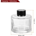 thumbnail image 2 of HARFINGTON 4pcs 120ml/4oz Empty Glass Diffuser Bottle 3" x 2.8" Refillable Fragrance Accessories Aromatherapy Jar Container for Replacement Reed Diffuser DIY Home Bathroom Transparent, 2 of 6
