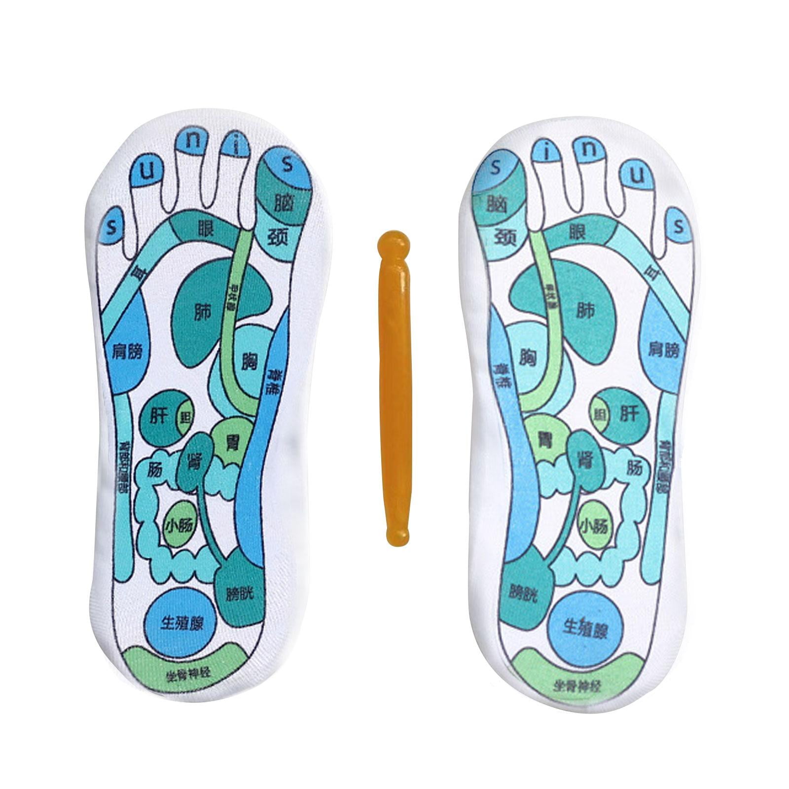 Foot Massager Socks Acupressure Reflexology Feet With Pressure Stick ...