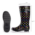 thumbnail image 5 of Norty Women’s Hurricane Rain Boots – Waterproof High-Calf Length 13 inch Rubber Winter Spring and Garden Boots - Runs 1/2 size large, 5 of 8