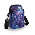 thumbnail image 3 of HELLHERO Polyester Women Crossbody Bag Leakproof Underarm Shoulder Bag for Outdoor Travel Daily Use(Galaxy Butterfly with Florals), 3 of 7
