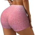 thumbnail image 2 of Fotbe Sparkly Glitter Seamless Shorts, Womens Workout Shorts High Waist Stretch Booty Short for Gym/Yoga/Running/Biking-X-Large, 2 of 9