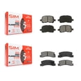 thumbnail image 1 of SIM Front Rear Semi-Metallic Brake Pads Kit for Car 2002 Chevrolet Prizm KSM-100316, 1 of 8