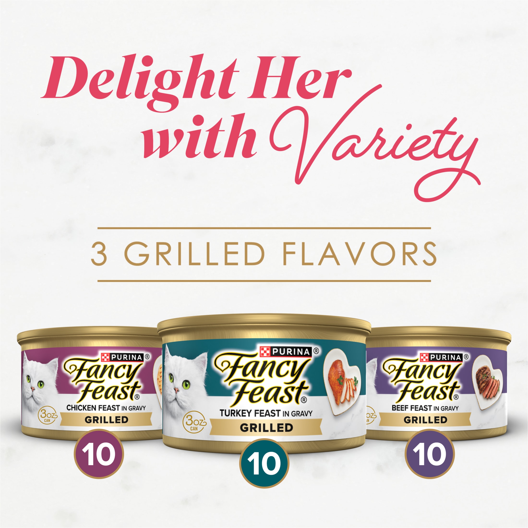 Fancy Feast Grilled Poultry & Beef Variety Pack Wet Cat Food, 30-Count photo 4