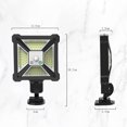 thumbnail image 1 of Lámpara de pared de calle impermeable con sensor de movimiento de luz solar LED Decoración de jardín (A) Likrtyny Para estrenar, 1 of 7