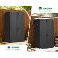 thumbnail image 2 of OROFULL 5x3 FT Outdoor Storage Shed, Waterproof Resin Tool Shed with Lockable Door & Reinforced Floor, All-Weather Shed for Patio Garage Garden Black, 2 of 8