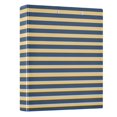 thumbnail image 6 of Dailycode Navy Beige Stripe Hardcover 3 Ring Binder 1.5 Inch Ring Decorative Binder Organizer for Home School Office, 6 of 6
