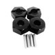 thumbnail image 1 of Vogacara Soporte hexagonal de rueda de 4MM para 1/14 LC Crawler Style Soporte hexagonal de rueda de 4MM para 1/14 LC Crawler Made Kits de construcción modelo negro, 1 of 6