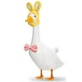 thumbnail image 3 of Easter Bunny Porch Goose Outfits - Cloth for Cement Goose Statues with Bow Tie & Tail, Ideal for Easter Party Yard Decor, 3 of 3