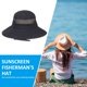 thumbnail image 4 of Sombreros De Protección Solar Gorro unisex anti-UV, transpirable, para pesca, senderismo, cómodo para jardín (negro), 4 of 7