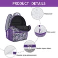 thumbnail image 2 of Country Style Bloom Print Backpack - Breathable School Bag for Commuters, 2 of 6