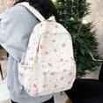 thumbnail image 6 of CoreLiving 16.5 Inch Laptop Backpack for Women, Preppy Bow Casual Daypack Rucksack with Aesthetic Design, Travel Hiking Bookbag for Work Commute, White, 6 of 6