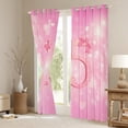 thumbnail image 3 of Homewish Personalized 15 Birthday Gifts Blackout Curtains Set of 2 (52x84 Each),Kawaii Bow Tie Window Curtains,Princess Pink Bowknot Curtains and Drapes For Girl Teens,Microfiber Bedroom Decor, 3 of 6