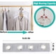 thumbnail image 4 of 4 Pcs Closet Hanger Connector Extender, Gray, 4 of 5
