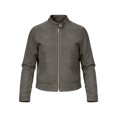 thumbnail image 2 of Faux Suede Zip-Up Cropped Jackets For Women Fall Collared Long Sleeve Trendy Casual Loose Coats With Pockets S-XXL, 2 of 7