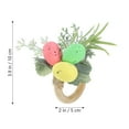 thumbnail image 3 of 4Pcs Creative Egg Shape Napkin Buckles Multi Colored Wooden For Home And Hotel Table Decoration, 3 of 8