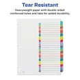 thumbnail image 5 of Avery Ready Index A-Z 26 Tab Dividers, Customizable TOC, 1 Set (11844) 26 x Divider(s) - A-Z, Table of Contents - 1 Tab(s)/Set - 8 1/2" Width x 11" Length - 3 Hole Punched - White Paper Divider - Mu, 5 of 8