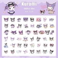 thumbnail image 1 of 100 Uds pegatina de Sanrio Kuromi Hello Kitty Linda melodía Guka Kawaii decoración de cuenta de mano pegatinas impermeables para regalos de niñas, 1 of 5