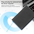 thumbnail image 3 of Ultra Mince Disque Dur Externe Portable USB 3.1 jusqu'à 10Gbps avec Plug and Play, Alliage d'Aluminium, Structure Compacte pour Win7 8 10 Vista XP, pour OS X 8,6 et au-Dessus, 3 of 8