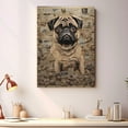thumbnail image 2 of Pug Dog Bathroom Decor - Funny Bathroom Decor Wall Art, Dog Bathroom Wall Art and Animal Canvas, Dog Bathroom Canvas, 2 of 4