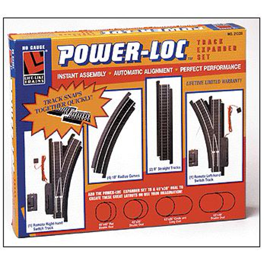 Life Like 21328 HO PowerLoc Steel Track Expansion Set