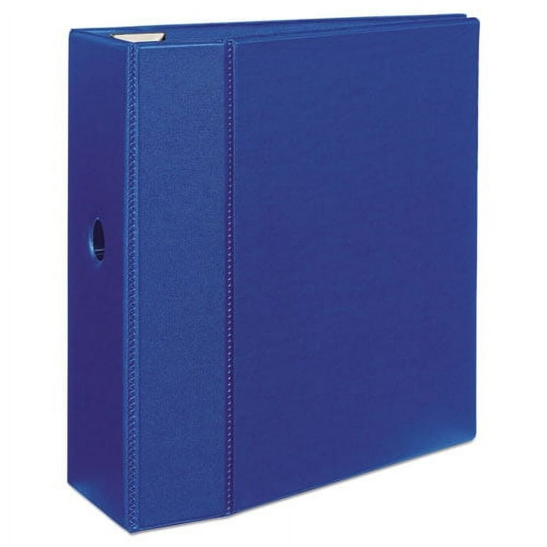 Heavy-Duty Non-View Binder with DuraHinge, Locking One Touch EZD Rings and Thumb Notch, 3 Rings, 5