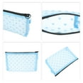 thumbnail image 3 of 1 Pc Women Durable Large Travel Cosmetic Bags for Vacation Business Travel Blue Nylon Mesh, 3 of 4