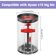 thumbnail image 6 of Aorsher Dust Bin Filter Kit Compatible with V10 Vacuum Cleaner, Canister Vacuum Attachments, SV12 Dust Bucket Containe, Part No.969509-01, 6 of 14