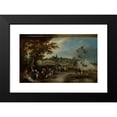 thumbnail image 2 of Adriaen Pietersz. Van De Venne 18x13 Black Modern Framed Museum Art Print Titled - Landscape with Figures and a Village Fair (Village Kermesse) (1615), 2 of 5