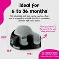 thumbnail image 3 of Bumbo Baby & Toddler Multi-Seat 3-in-1 Booster Seat/High Chair, Black/Cool Grey, 3 of 12