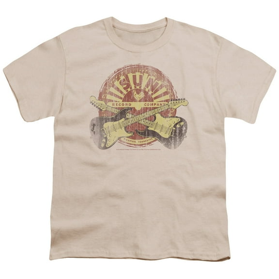 Sun Crossed Guitars S/S Youth 18/1 T-Shirt Cream