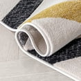 thumbnail image 2 of Well Woven Mandy Gold Modern Geometric Zigzag Stripes Pattern Area Rug, 2 of 8