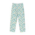 thumbnail image 2 of Vsdgher Daisy Floral A Print Mens Pajama Pants Sleep & Lounge Pants, PJ Bottoms With elastic waistb and Pockets, 2 of 5