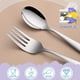 thumbnail image 5 of Juego de utensilios para comer Dehov para niños pequeños, 12 piezas, acero inoxidable apto para uso, 5 of 8